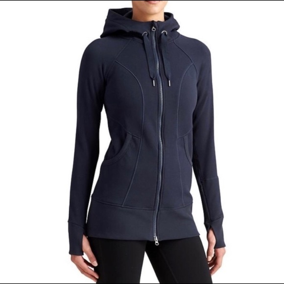Athleta‎ CYA Strength Hoodie Navy Blue Size Small - Picture 1 of 7